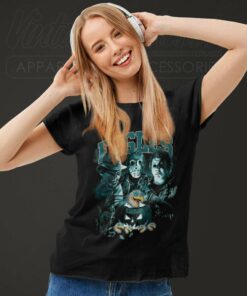 Eagles Halloween Horror Movie Football Women TShirt