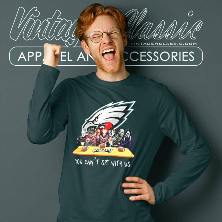 Eagles Halloween Horror Movies You Cant Sit With Us Long Sleeve Tee Eagles Halloween Horror Movies You Cant Sit With Us Long Sleeve Tee