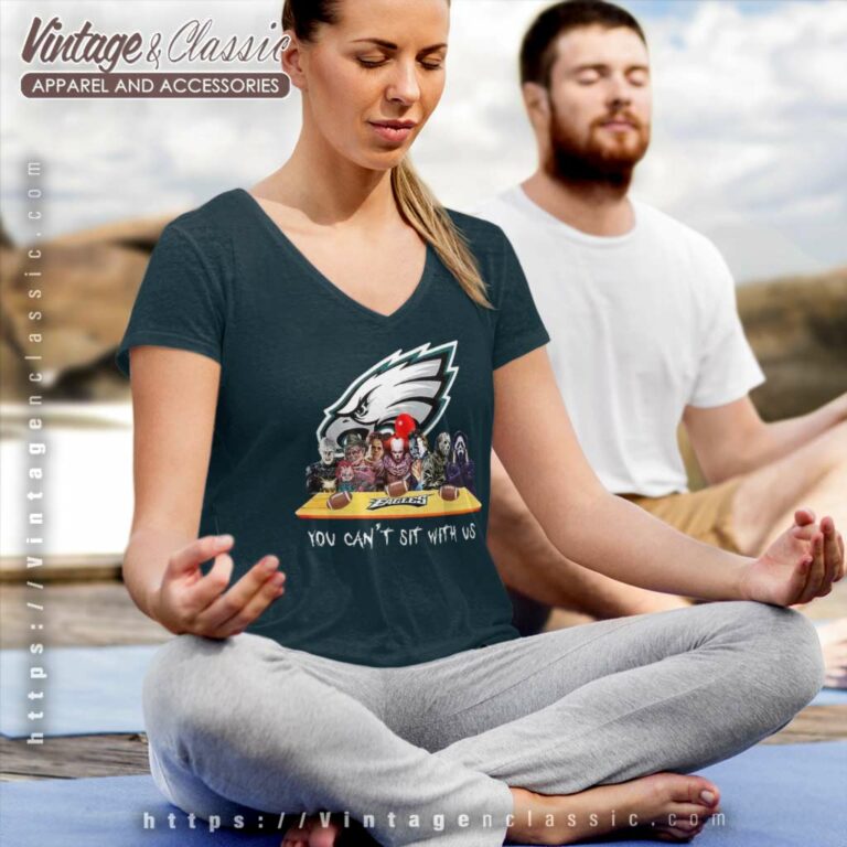 Eagles Halloween Horror Movies You Cant Sit With Us V Neck TShirt Eagles Halloween Horror Movies You Cant Sit With Us V Neck TShirt