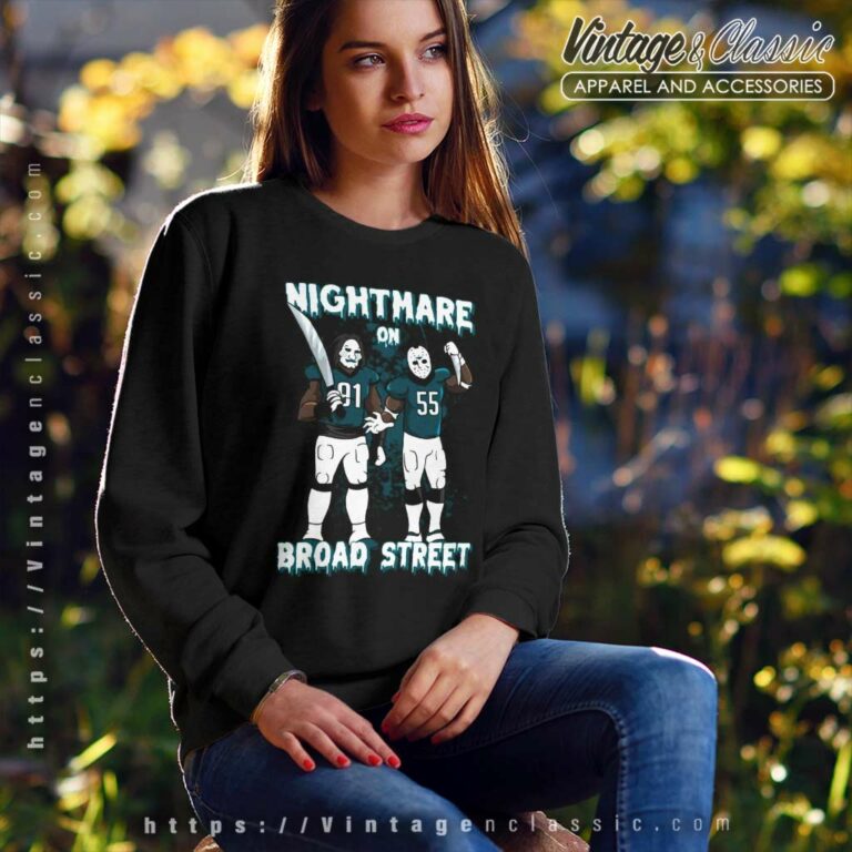 Eagles Halloween Nightmare On Broad Street Sweatshirt Eagles Halloween Nightmare On Broad Street Sweatshirt
