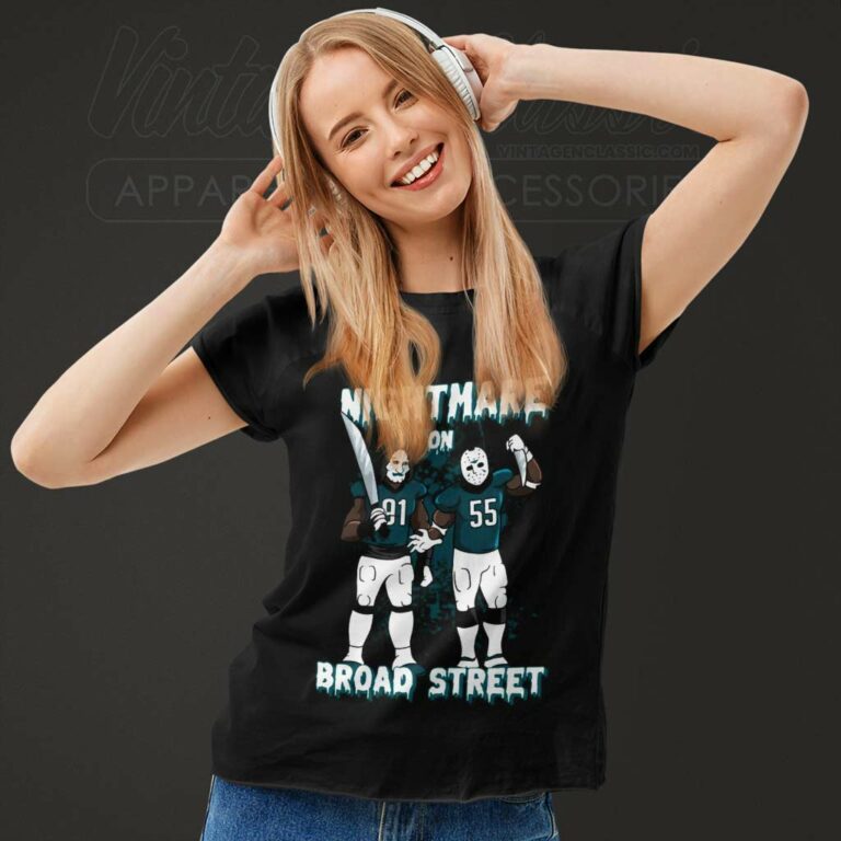 Eagles Halloween Nightmare On Broad Street Women TShirt Eagles Halloween Nightmare On Broad Street Women TShirt