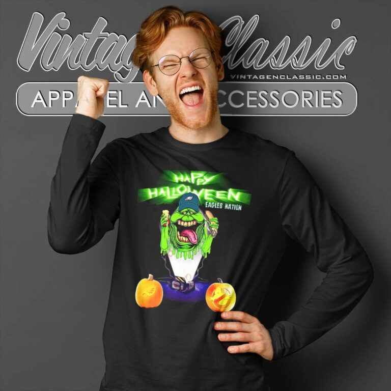 Eagles Halloween Shirt Gift For Eagles Fans Long Sleeve Tee Eagles Halloween Shirt Gift For Eagles Fans Long Sleeve Tee