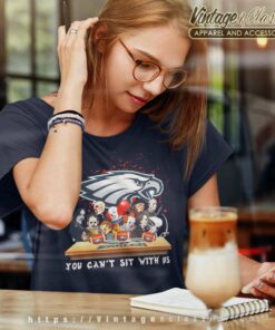 Eagles Halloween Shirt Horror You Cant Sit With Us Eagles Women TShirt