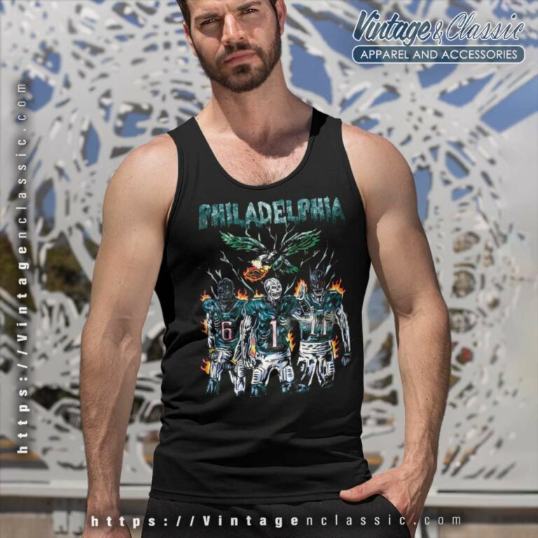Eagles Halloween Spooky Tank Top Racerback Eagles Halloween Spooky Tank Top Racerback