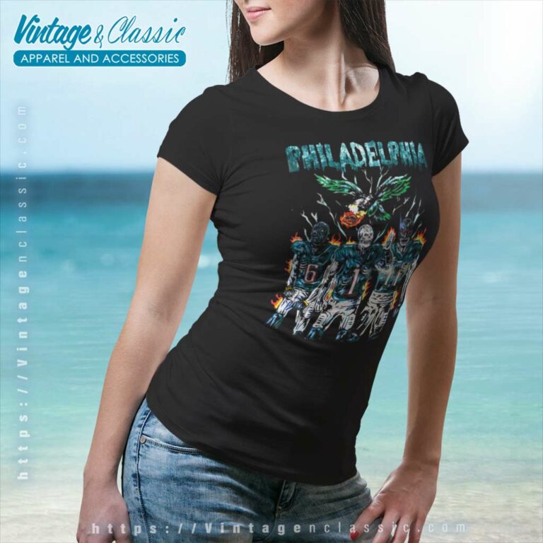 Eagles Halloween Spooky Women TShirt Eagles Halloween Spooky Women TShirt