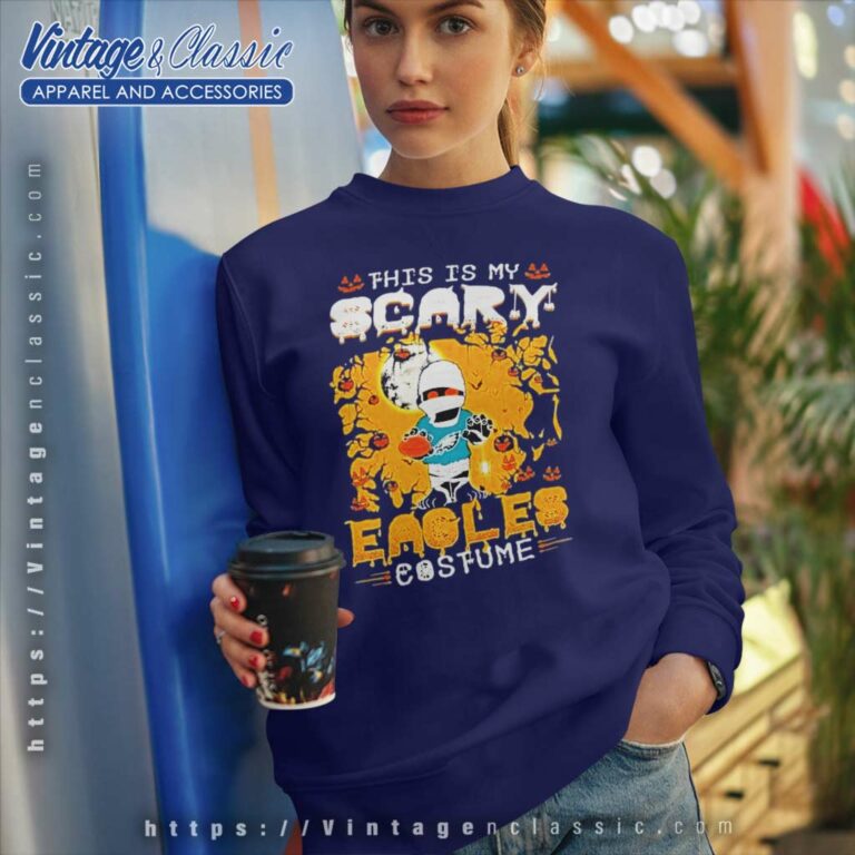 Eagles Halloween This Is My Scary Costume Sweatshirt Eagles Halloween This Is My Scary Costume Sweatshirt