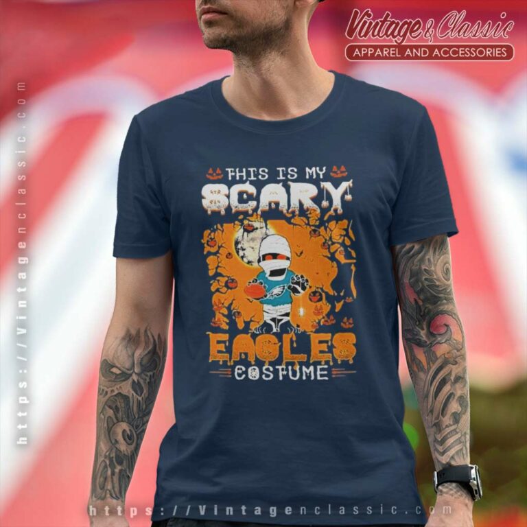 Eagles Halloween This Is My Scary Costume T Shirt Eagles Halloween This Is My Scary Costume T Shirt