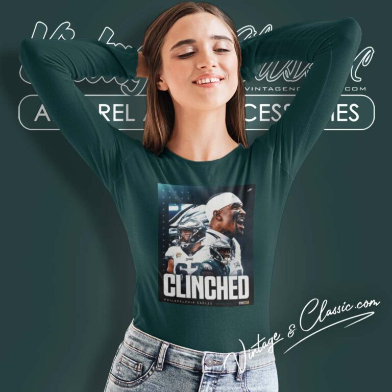 Eagles Have Clinched A Spot In The Playoffs 2023 Long Sleeve Tee Eagles Have Clinched A Spot In The Playoffs 2023 Long Sleeve Tee