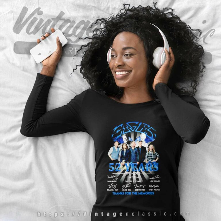 Eagles Shirt 52 Years 1971 2023 Thanks For The Memories Long Sleeve Tee Eagles Shirt 52 Years 1971 2023 Thanks For The Memories Long Sleeve Tee