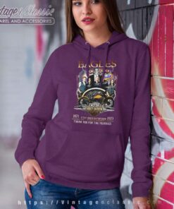 Eagles Signed 52nd Anniversary 1971 2023 Hoodie Women