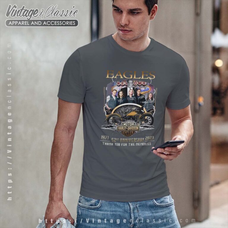 Eagles Signed 52nd Anniversary 1971 2023 Mens Shirt Eagles Signed 52nd Anniversary 1971 2023 Mens Shirt