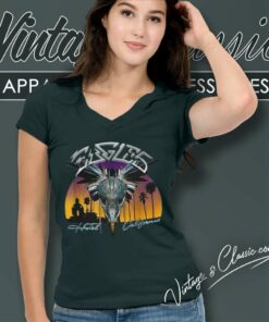 Eagles Skull V Neck TShirt