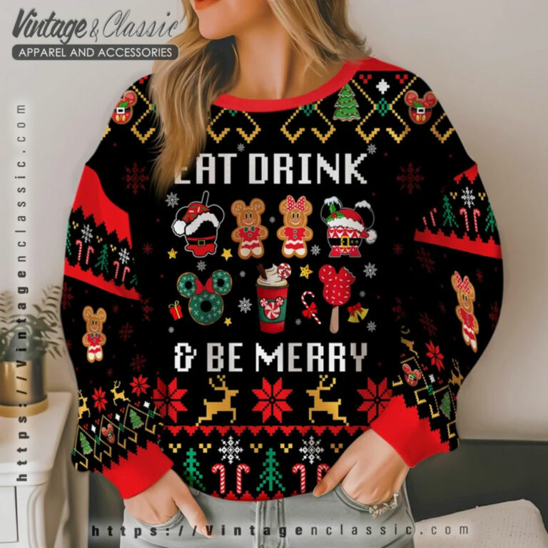 Eat Drink And Be Merry Ugly Sweater Ugly Christmas Sweater 2 Eat Drink And Be Merry Ugly Sweater Ugly Christmas Sweater 2
