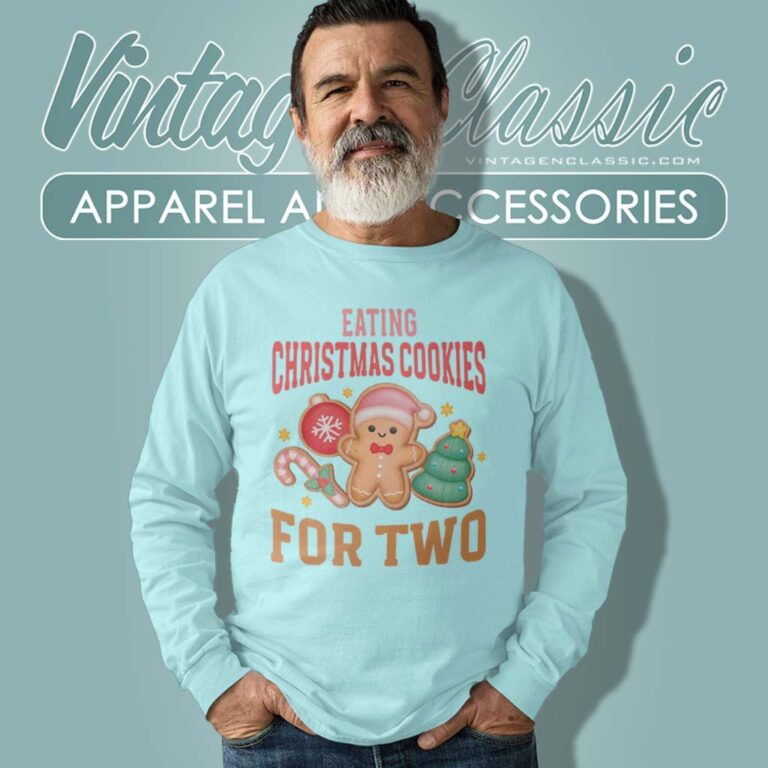 Eating Christmas Cookies For Two Long Sleeve Tee Eating Christmas Cookies For Two Long Sleeve Tee