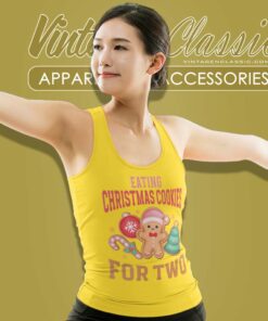 Eating Christmas Cookies For Two Tank Top Racerback