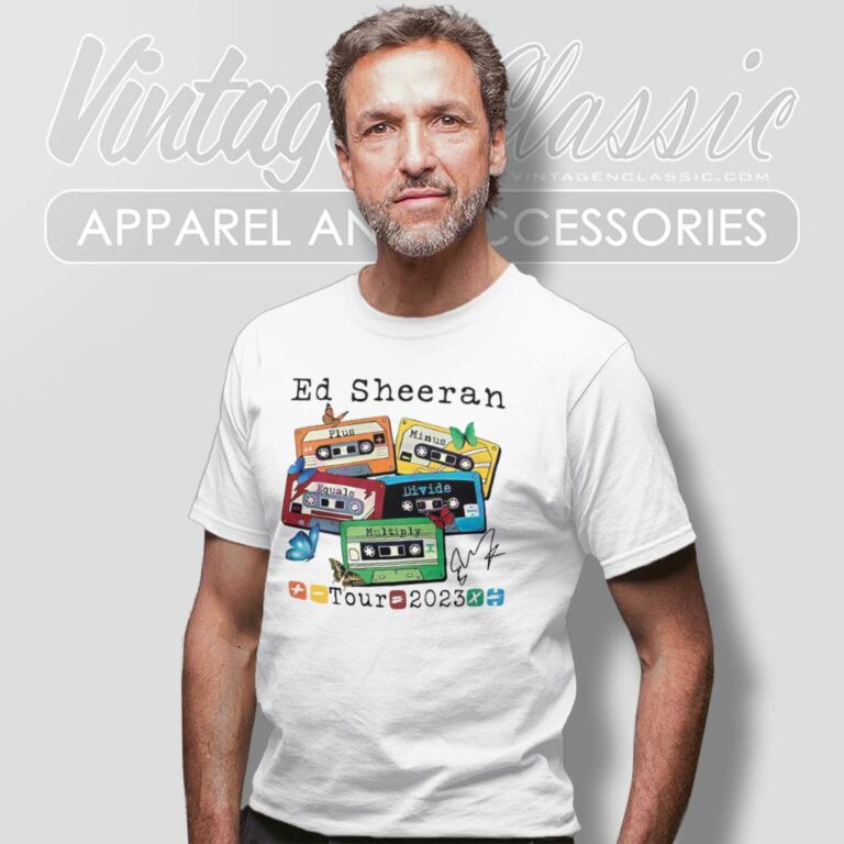 Ed Sheeran Cassette Mathematics America Tour T Shirt Ed Sheeran Cassette Mathematics America Tour T Shirt