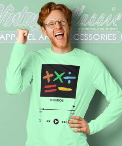 Ed Sheeran Concert 2023 Sheerios Albums Gift Long Sleeve Tee