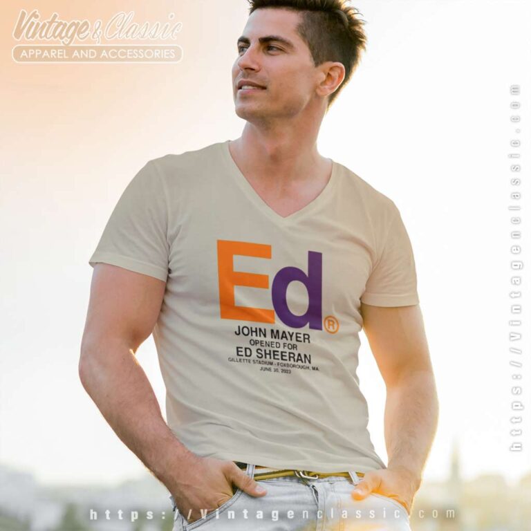 Ed Sheeran John Mayer V Neck TShirt Ed Sheeran John Mayer V Neck TShirt