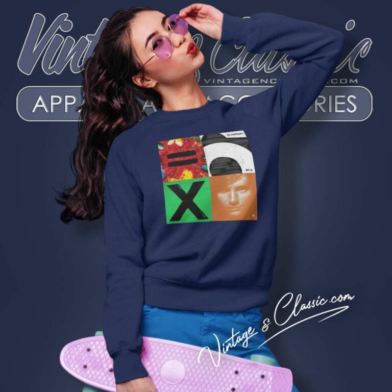 Ed Sheeran Mathematics Tour Setlist Sweatshirt Ed Sheeran Mathematics Tour Setlist Sweatshirt