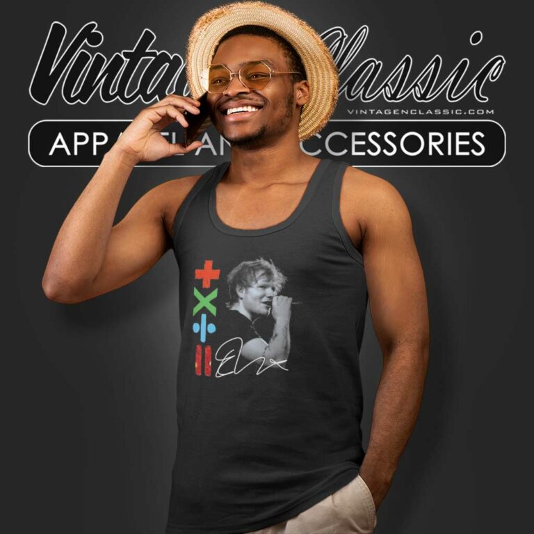 Ed Sheeran Mathematics Tour Signature Tank Top Racerback Ed Sheeran Mathematics Tour Signature Tank Top Racerback