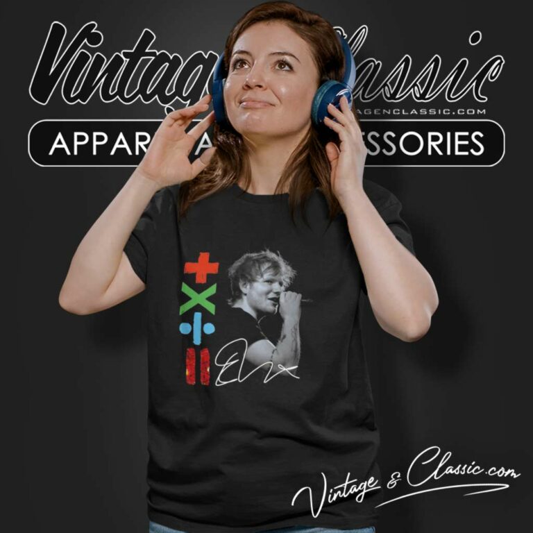 Ed Sheeran Mathematics Tour Signature Women TShirt Ed Sheeran Mathematics Tour Signature Women TShirt