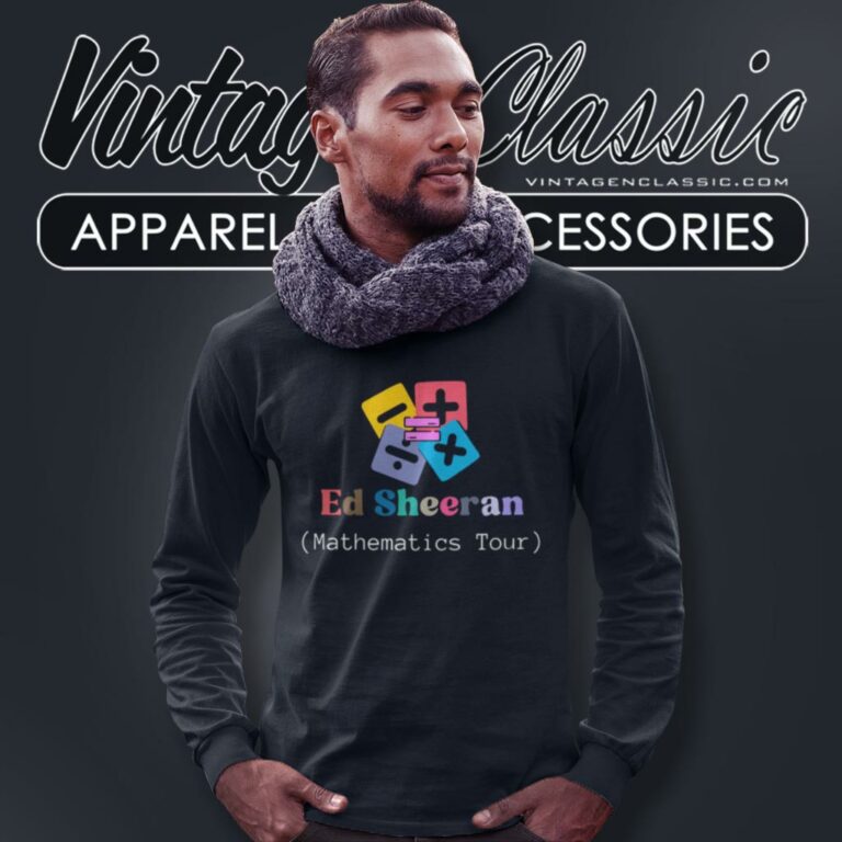 Ed Sheeran Mathematics World Tour Long Sleeve Tee Ed Sheeran Mathematics World Tour Long Sleeve Tee