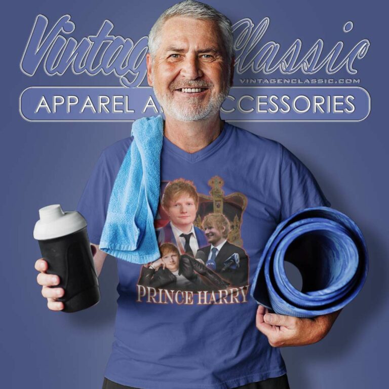 Ed Sheeran Prince Harry V Neck TShirt Ed Sheeran Prince Harry V Neck TShirt