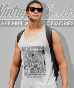 Ed Sheeran Shirt Autumn Variation World Tour Light Tank Top Racerback