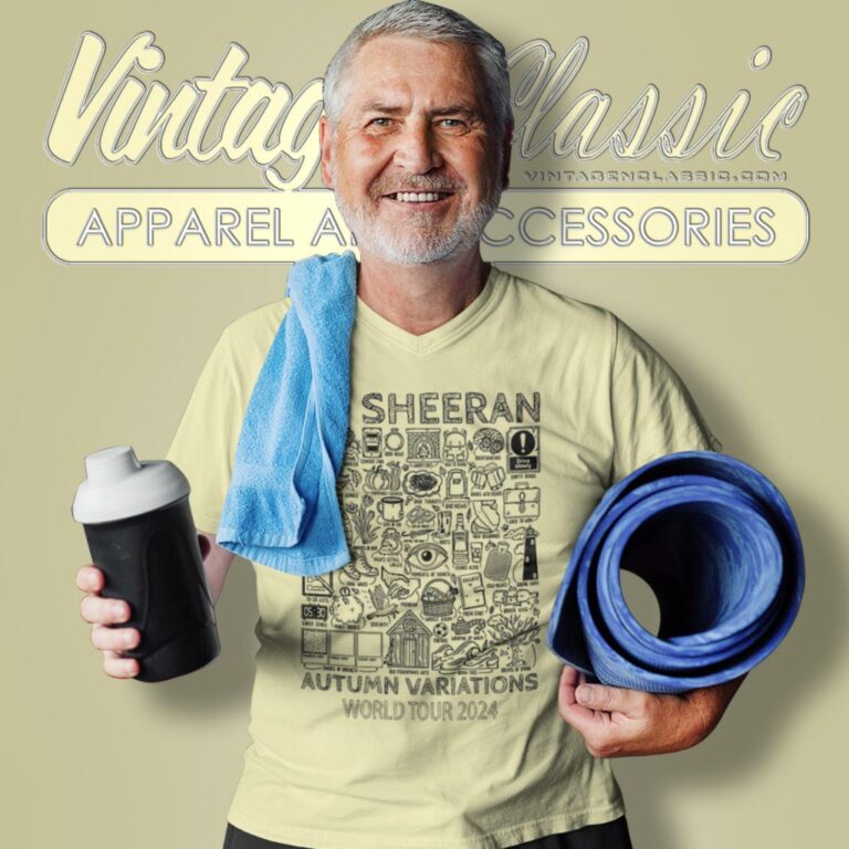 Ed Sheeran Shirt Autumn Variation World Tour Light V Neck TShirt Ed Sheeran Shirt Autumn Variation World Tour Light V Neck TShirt