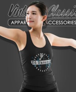 Ed Sheeran Shirt Dashed Stage Photo Tank Top Racerback