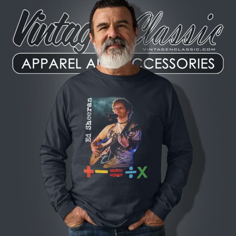 Ed Sheeran Shirt Mathematics America Tour Long Sleeve Tee Ed Sheeran Shirt Mathematics America Tour Long Sleeve Tee