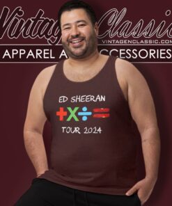 Ed Sheeran Shirt Mathematics Tour 2024 Tank Top Racerback