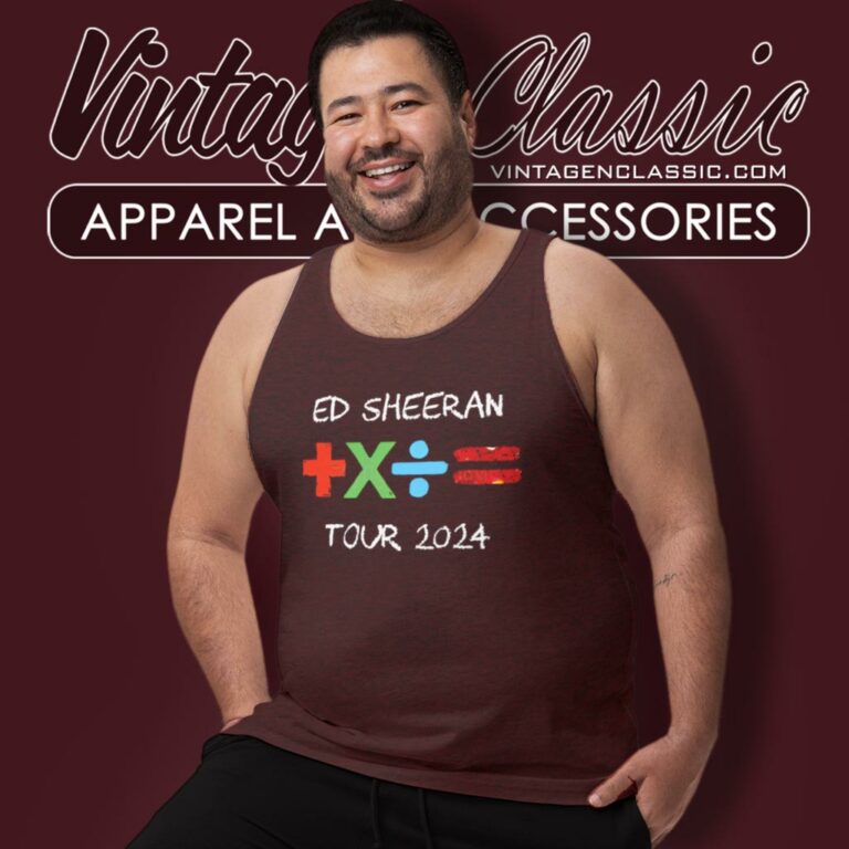 Ed Sheeran Shirt Mathematics Tour 2024 Tank Top Racerback Ed Sheeran Shirt Mathematics Tour 2024 Tank Top Racerback