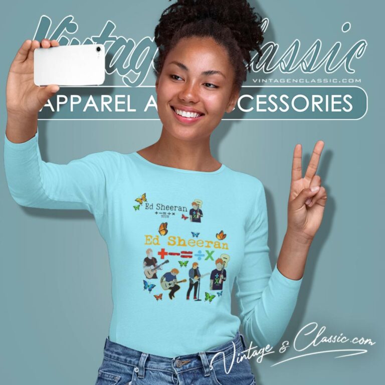 Ed Sheeran Shirt The Mathematics Tour Concert Long Sleeve Tee Ed Sheeran Shirt The Mathematics Tour Concert Long Sleeve Tee