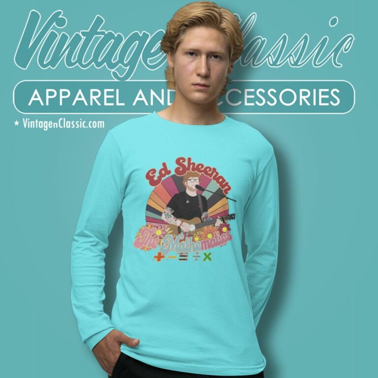 Ed Sheeran Shirt The Mathematics Tour Gift Long Sleeve Tee Ed Sheeran Shirt The Mathematics Tour Gift Long Sleeve Tee