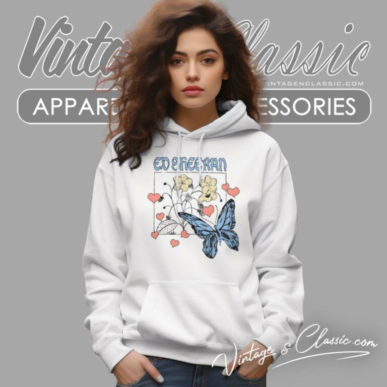 Ed Sheeran Shirt Wild Hearts And Butterflies Hoodie Ed Sheeran Shirt Wild Hearts And Butterflies Hoodie