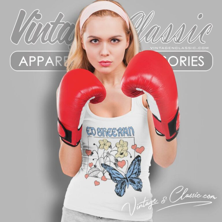 Ed Sheeran Shirt Wild Hearts And Butterflies Tank Top Racerback Ed Sheeran Shirt Wild Hearts And Butterflies Tank Top Racerback