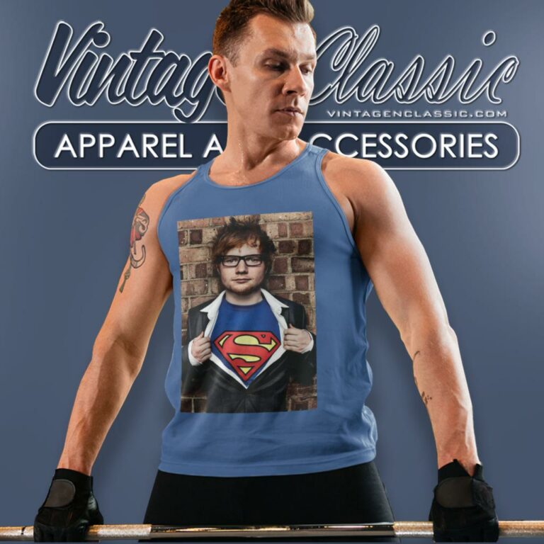 Ed Sheeran Superman Tank Top Racerback Ed Sheeran Superman Tank Top Racerback