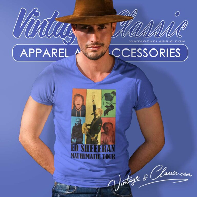 Ed Sheeran The Eras Tour Inspire V Neck TShirt Ed Sheeran The Eras Tour Inspire V Neck TShirt