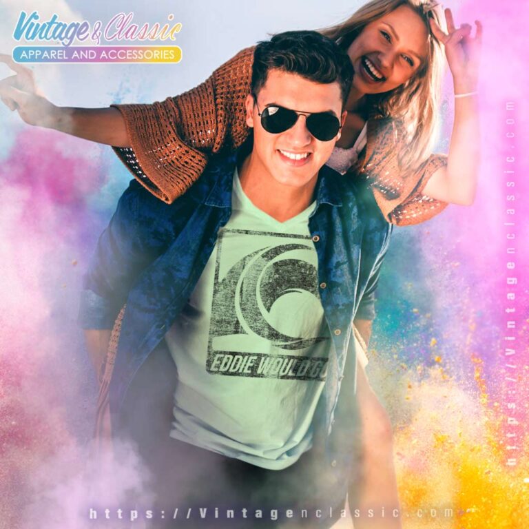 Eddie Would Go Vintage V Neck TShirt Eddie Would Go Vintage V Neck TShirt