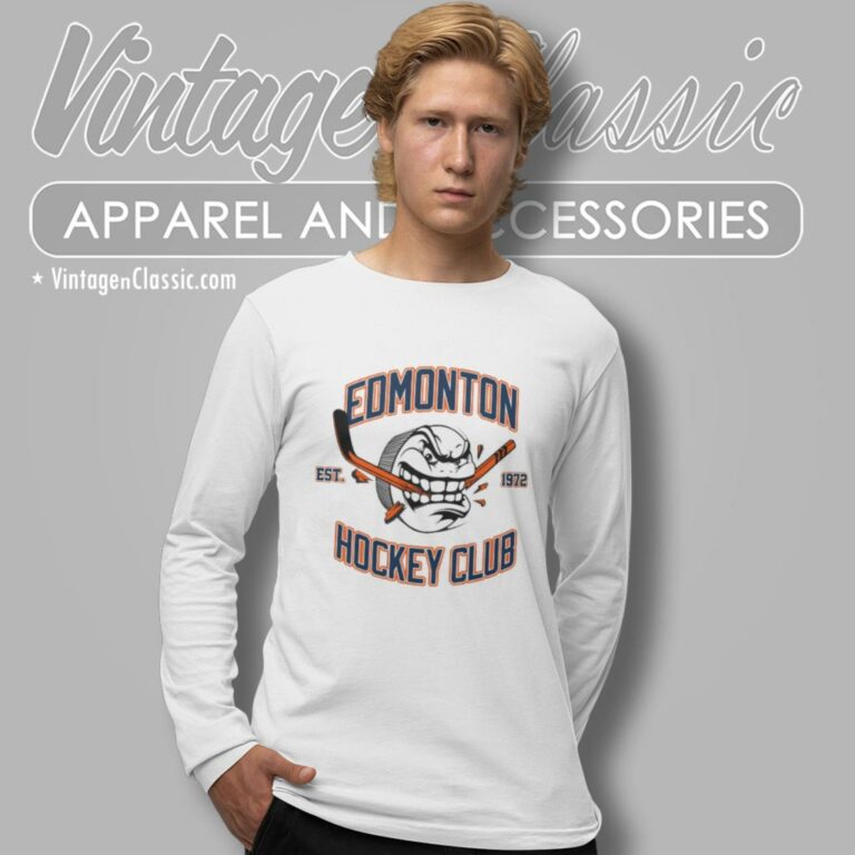 Edmonton Hockey Club Est 1972 Long Sleeve Tee Edmonton Hockey Club Est 1972 Long Sleeve Tee