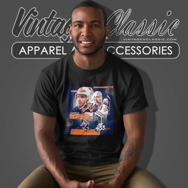 Edmonton Oilers Connor Mcdavid 33 Poang Lets Go Oilers T Shirt Edmonton Oilers Connor Mcdavid 33 Poang Lets Go Oilers T Shirt