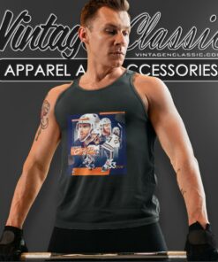 Edmonton Oilers Connor Mcdavid 33 Poang Lets Go Oilers Tank Top Racerback