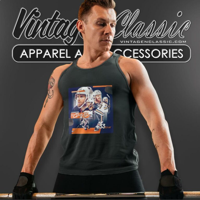 Edmonton Oilers Connor Mcdavid 33 Poang Lets Go Oilers Tank Top Racerback Edmonton Oilers Connor Mcdavid 33 Poang Lets Go Oilers Tank Top Racerback