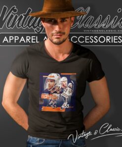 Edmonton Oilers Connor Mcdavid 33 Poang Lets Go Oilers V Neck TShirt