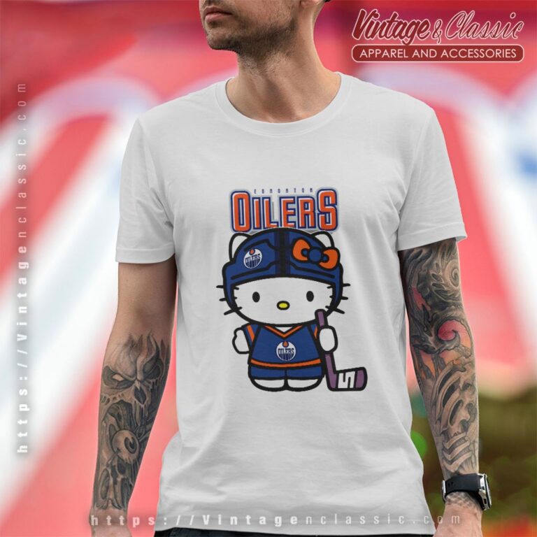 Edmonton Oilers Hello Kitty Shirt T shirt Edmonton Oilers Hello Kitty Shirt T shirt