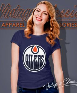 Edmonton Oilers Logo Nhl Women T Shirt