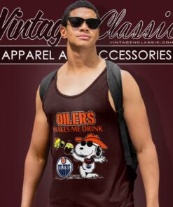 Edmonton Oilers Make Me Drinks Tank Top Racerback
