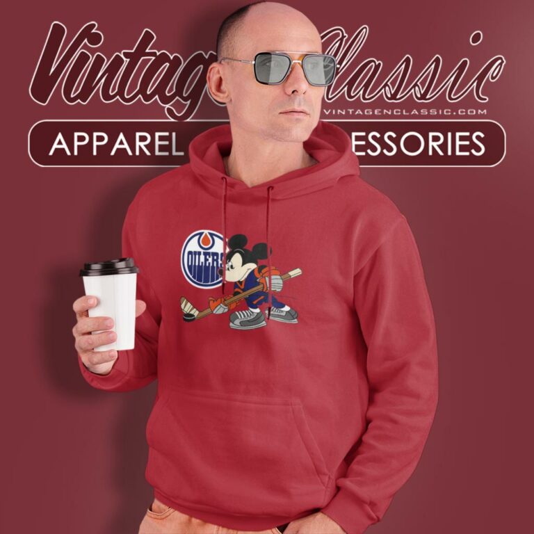 Edmonton Oilers Mickey Mouse Walt Disney Hoodie Edmonton Oilers Mickey Mouse Walt Disney Hoodie