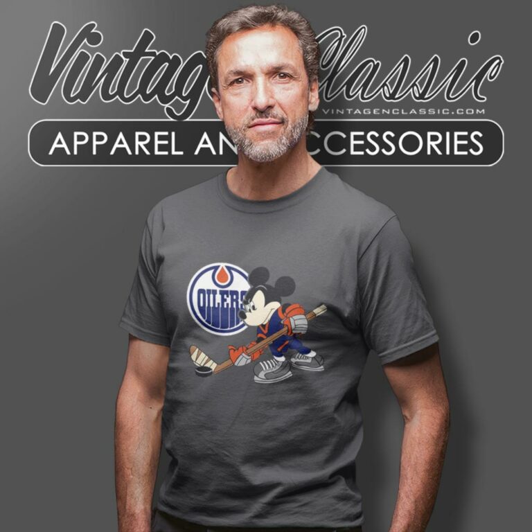 Edmonton Oilers Mickey Mouse Walt Disney T Shirt Edmonton Oilers Mickey Mouse Walt Disney T Shirt